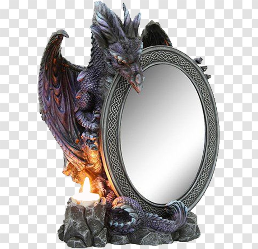 Dragon Ying Yang Mirror Fantasy Legendary Creature - Tree - Gothic Dragons Transparent PNG