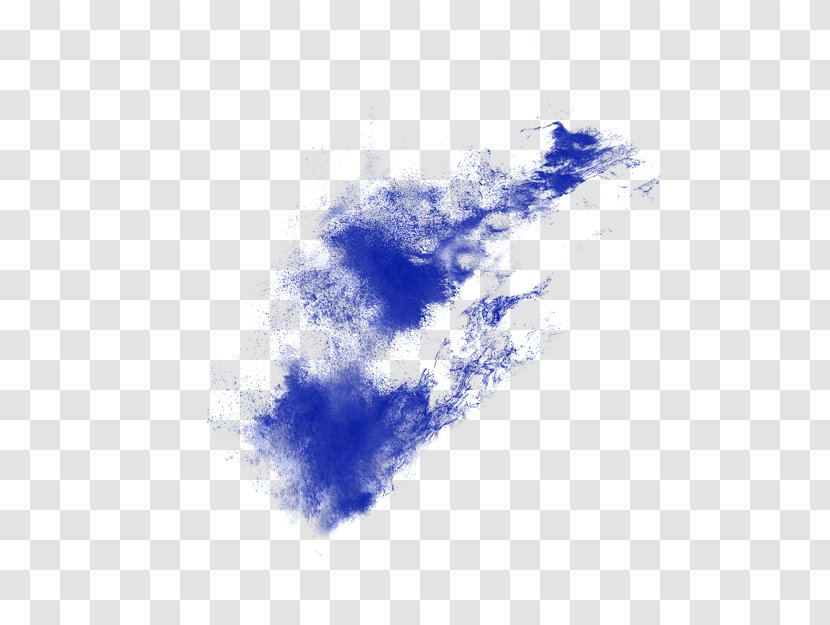 Explosion Dust - Frame - Blue Powder Splash Effect Material Transparent PNG