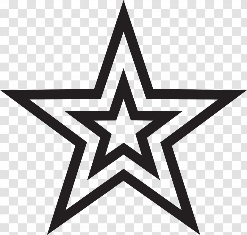 Nautical Star Tattoo Center Elementary School - Black And White Transparent PNG