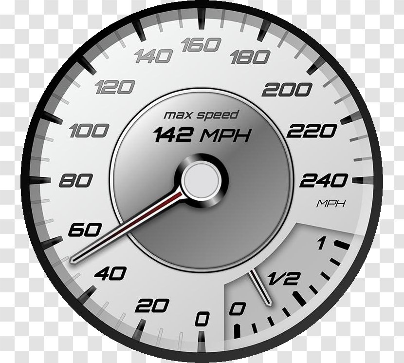 Car Motor Vehicle Speedometers - Velocimetro Transparent PNG