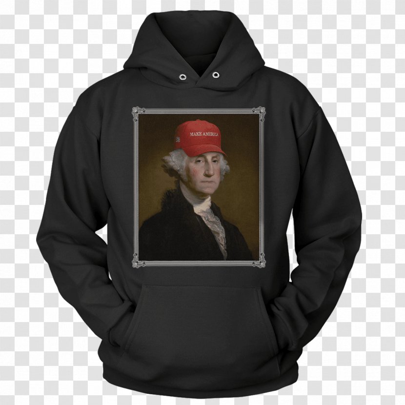 Hoodie T-shirt Clothing Sweater - Neckline - Trump Make America Great Posters Transparent PNG