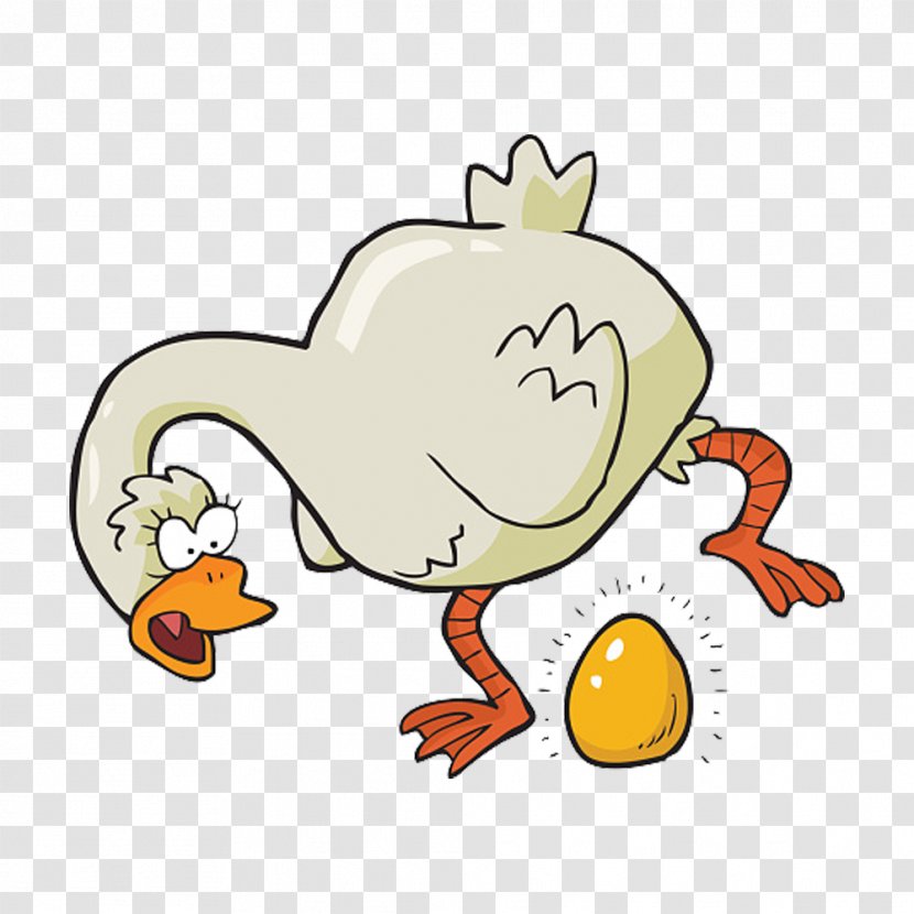 The Goose That Laid Golden Eggs Clip Art - Bird - Hand Painted Green Egg Transparent PNG