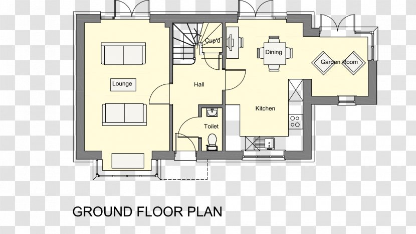 Floor Plan Architecture House - Elevation - Ground Transparent PNG