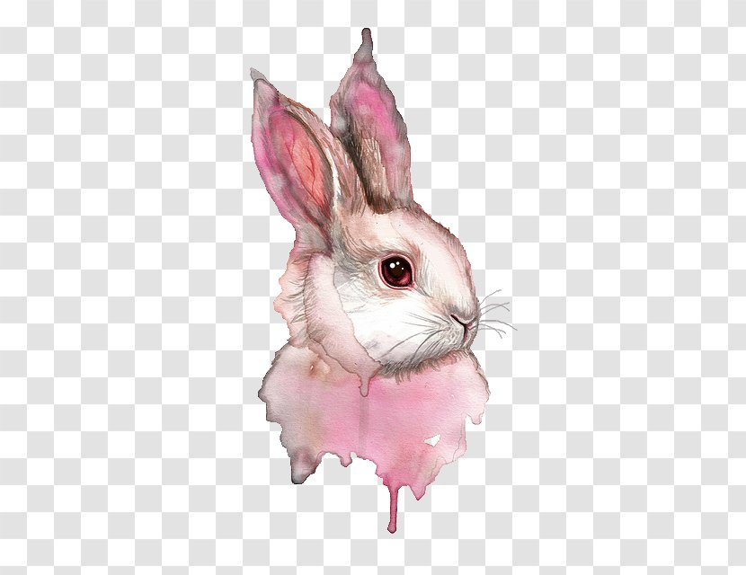 Watercolor Painting Art Rabbit Transparent PNG