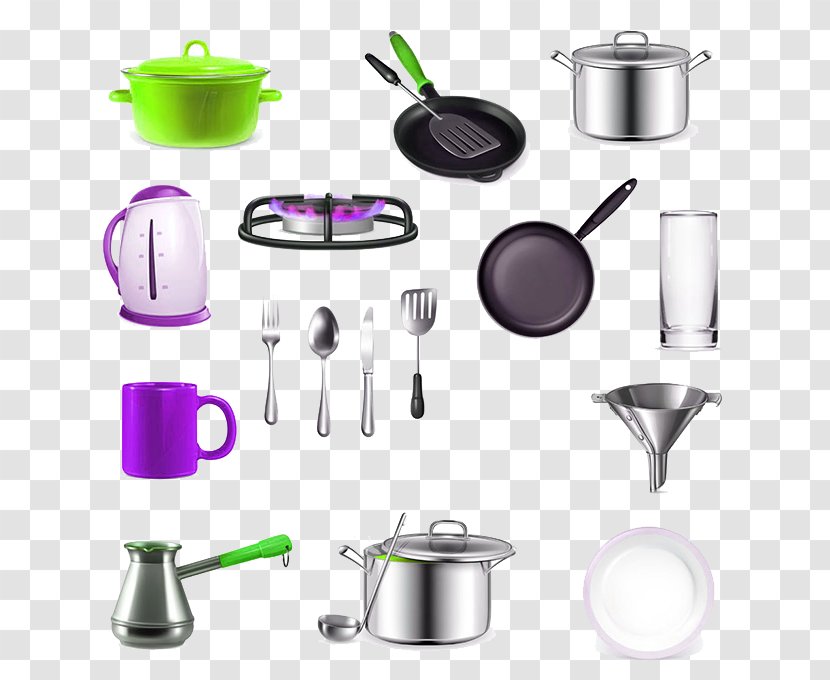 Knife Kitchenware Illustration - Purple - Living Kitchen Transparent PNG