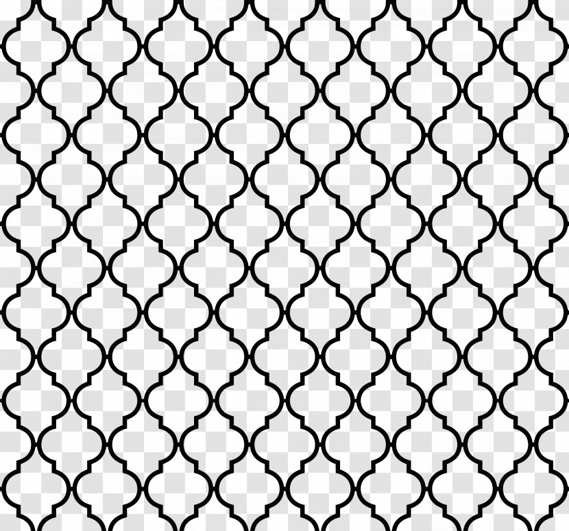 Stencil Quatrefoil Pattern - Chainlink Fence Transparent PNG