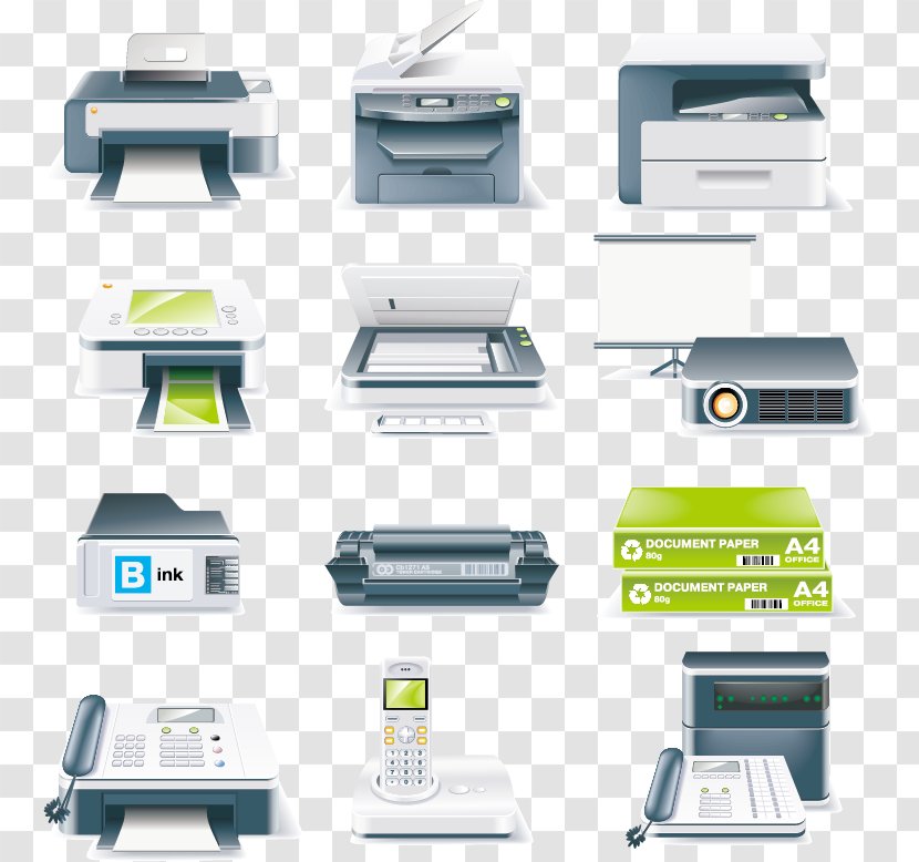 Printer Inkjet Printing Icon - Tree - Creative Transparent PNG