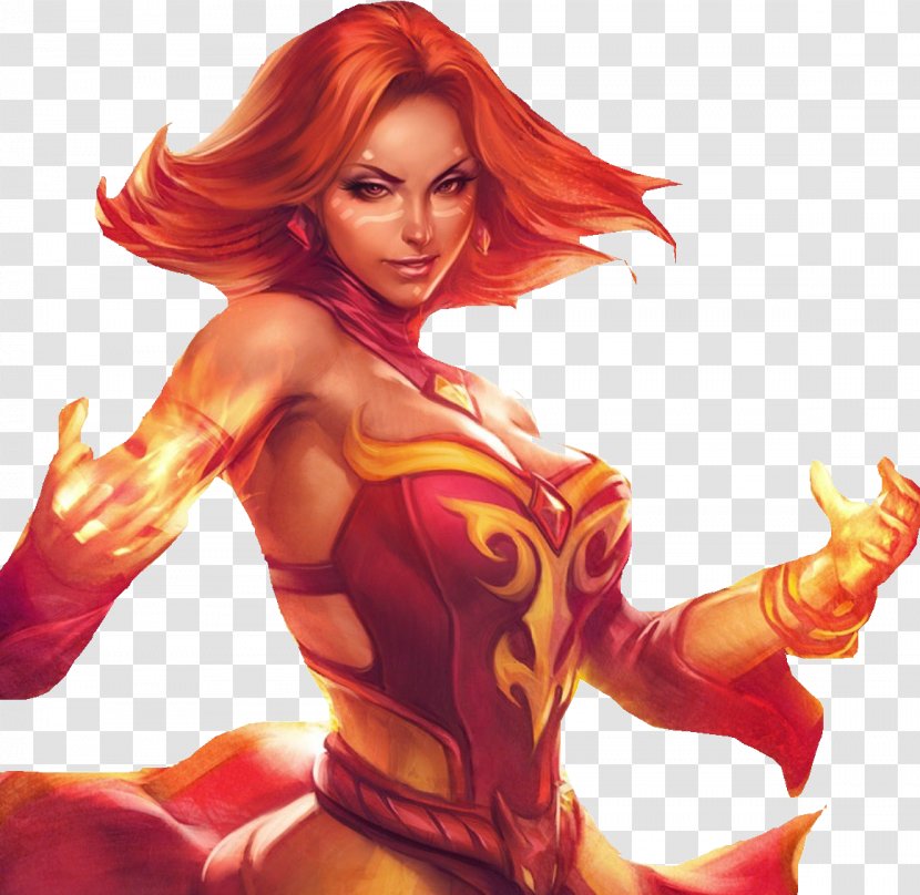 Dota 2 Lina Inverse Defense Of The Ancients League Legends Dungeons & Dragons - Flower Transparent PNG