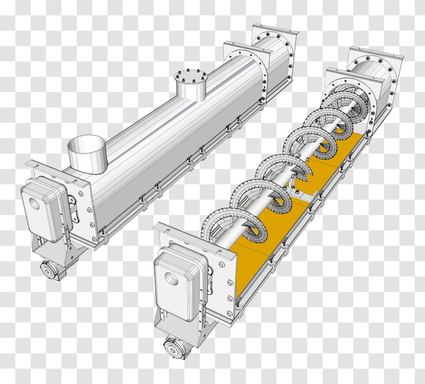 Pipe Screw Conveyor Helix Coating - Frame Transparent PNG