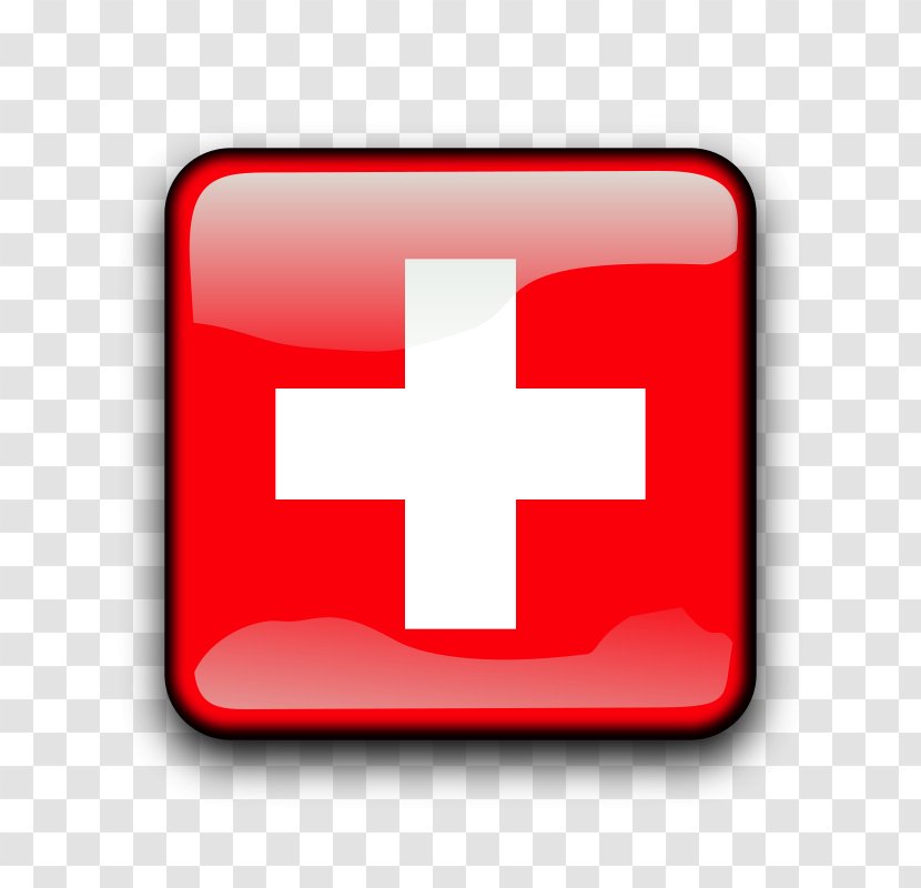 Flag Of Switzerland Clip Art - Red Transparent PNG