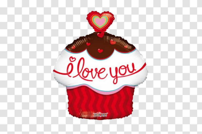 Cupcake Toy Balloon Heart Valentine's Day - Helium - Love Party Transparent PNG