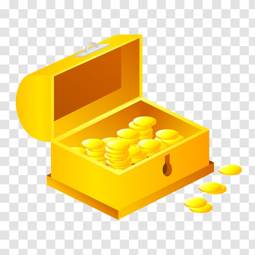 Box Treasure Vector Graphics Yellow - Lego - Bling Icon Transparent PNG