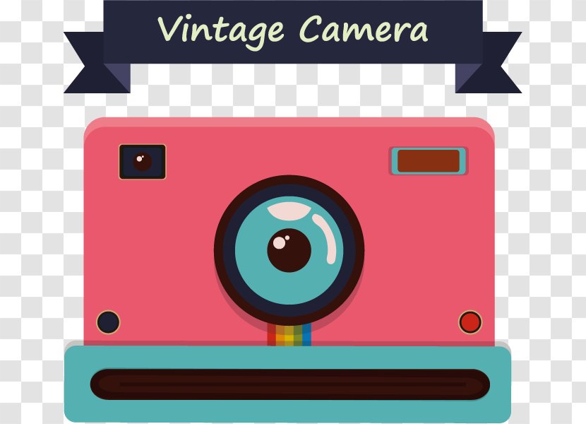 Camera Polaroid Corporation Photography - Vector Retro Transparent PNG