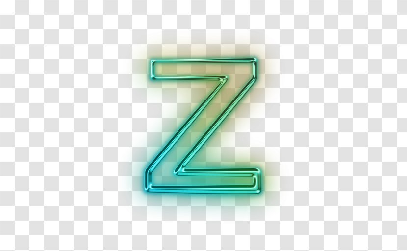 Letter Case Alphabet Z - Pictogram - NEON LETTER Transparent PNG