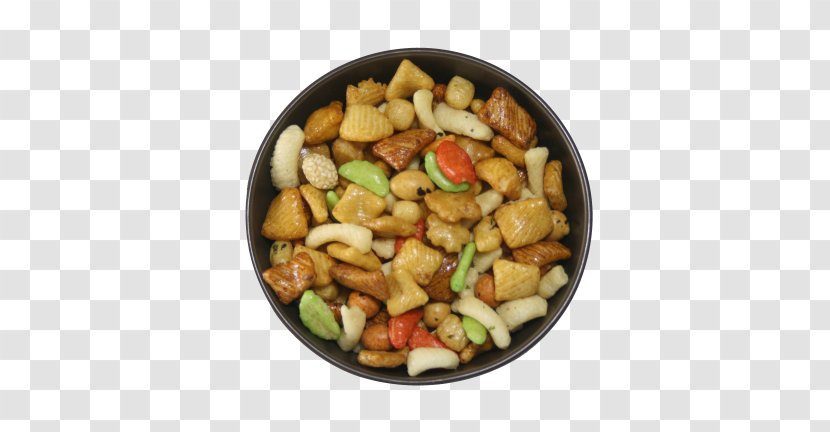 Vegetarian Cuisine Mixed Nuts Recipe Food Mixture - Rice Cracker Transparent PNG