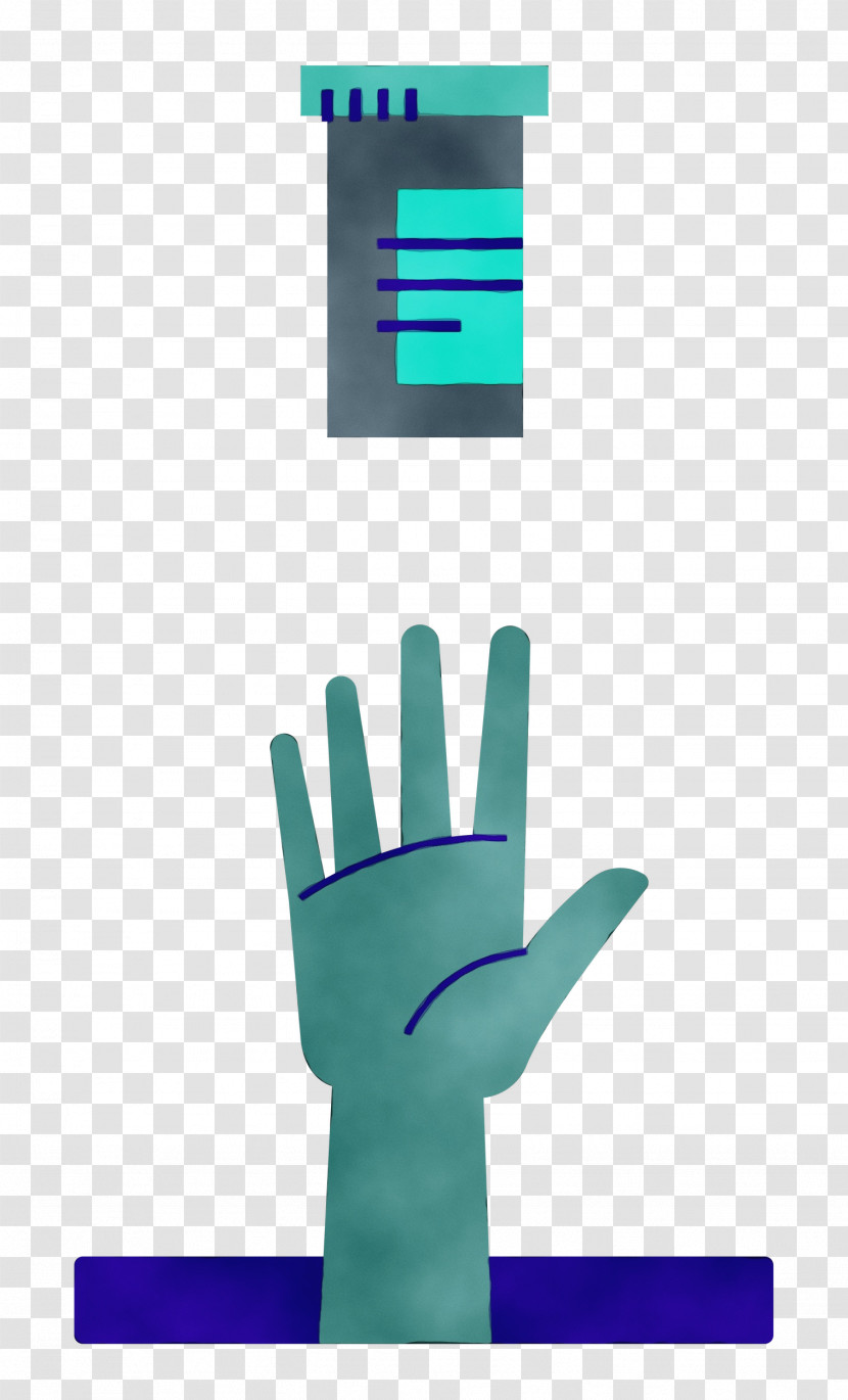 Medical Glove Glove Font H&m Turquoise Transparent PNG