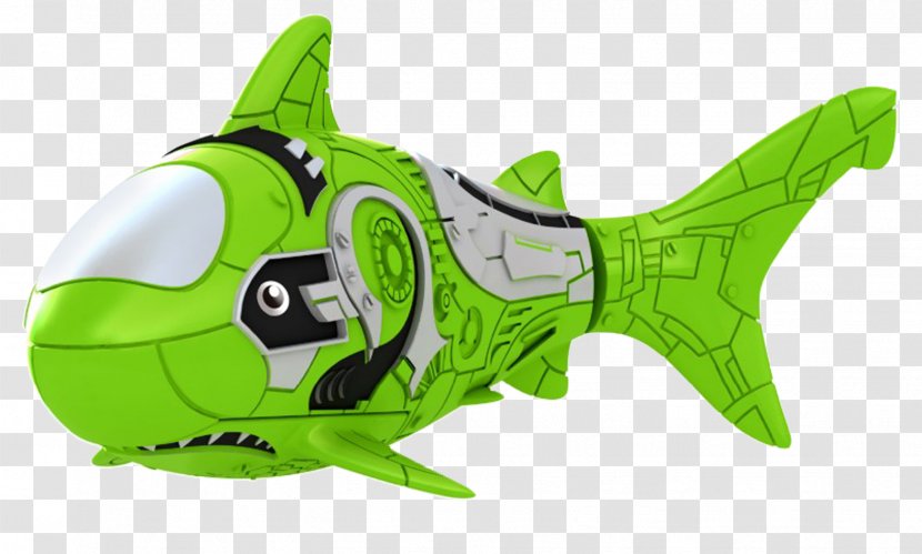 Blue Shark Fish Robot Toy Transparent PNG