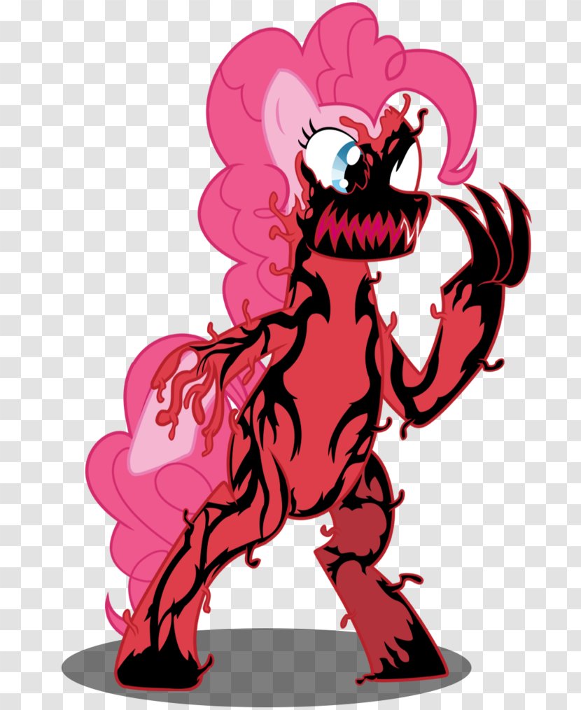 Pinkie Pie Venom Pony Spider-Man Symbiote - Flower - Carnage Transparent PNG