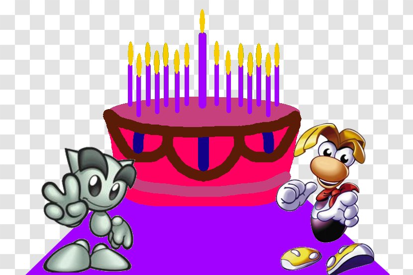 Rayman Forever Birthday Cake Cartoon - Violet - Fifteenth Transparent PNG