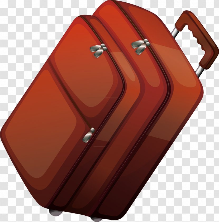 Hand Luggage Suitcase Baggage - Red - Decoration Design Transparent PNG