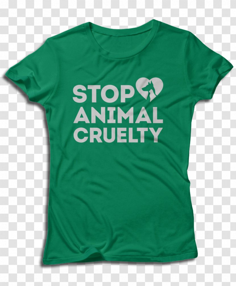 T-shirt Sleeve Outerwear Font - T Shirt - Stop Animal Abuse Transparent PNG