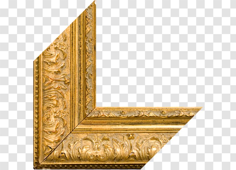 Picture Frames Rectangle /m/083vt Wood - Brass - Angle Transparent PNG