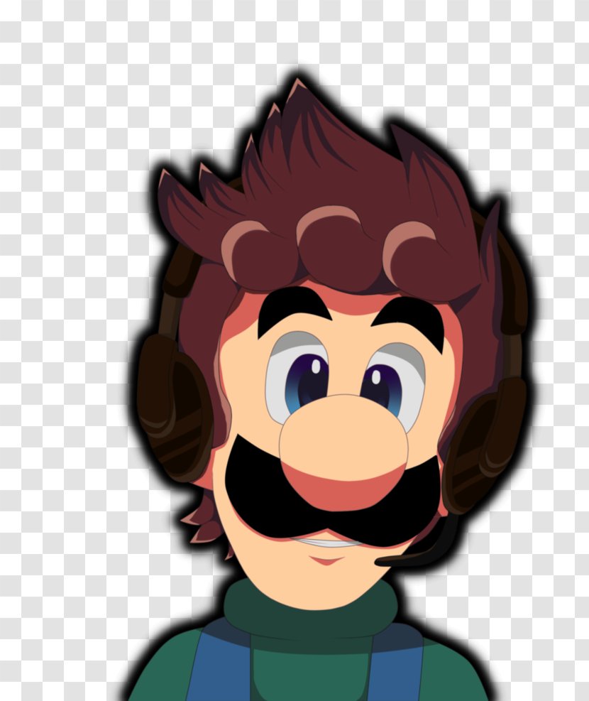 YouTube Luigi Video Game Fan Art - Facial Expression - Avatar Transparent PNG