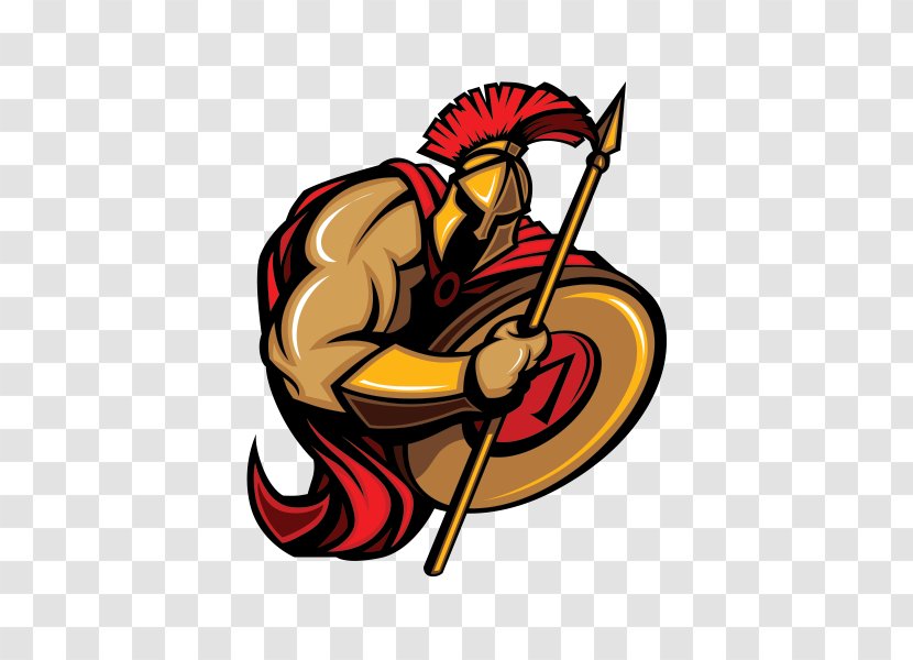 Spartan Race Army Mascot Clip Art - Artwork - Hockey Transparent PNG