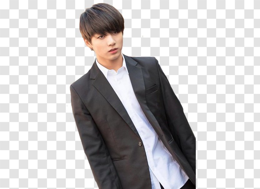 Jungkook BTS K-pop Musician - White Collar Worker - Professional Transparent PNG