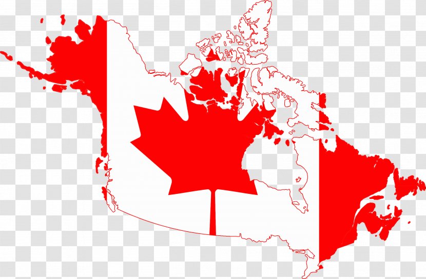 Flag Of Canada United States Map Transparent PNG