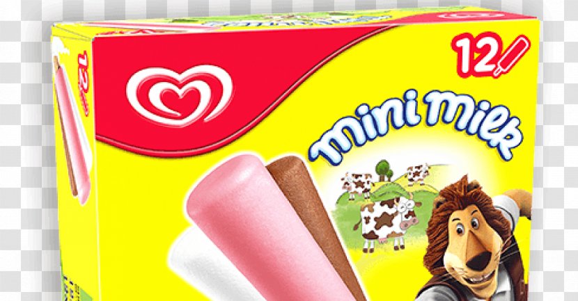 Milk Ice Cream Lollipop Pop Wall's - Flavored Transparent PNG