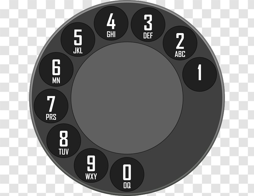 Rotary Dial Telephone Home & Business Phones Mobile Dialer - Old Phone Transparent PNG