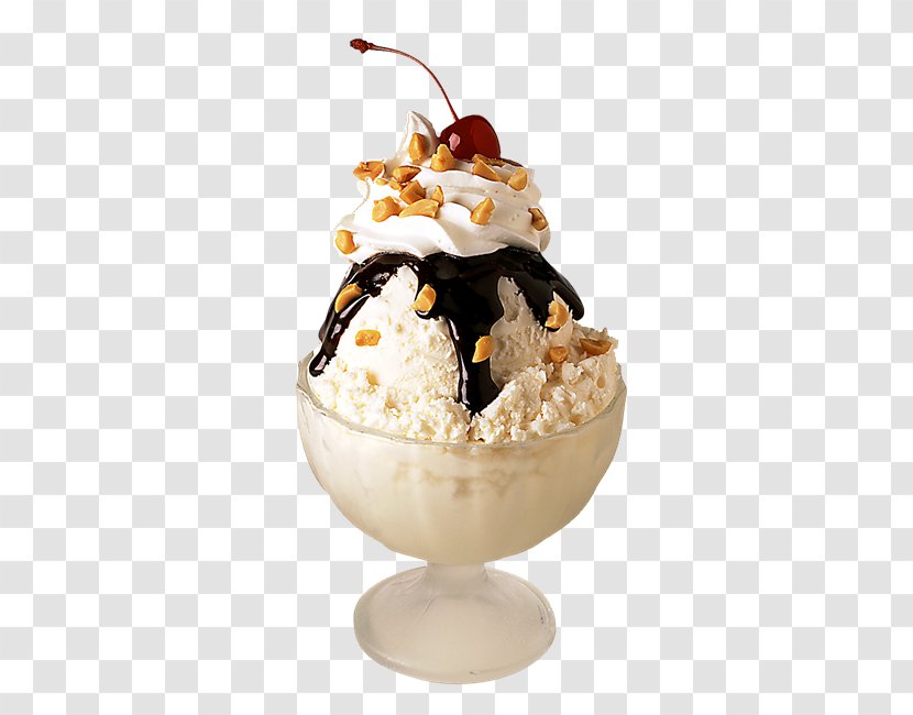 Sundae Ice Cream Cones Chocolate Fudge - Parfait - Sorvete Transparent PNG