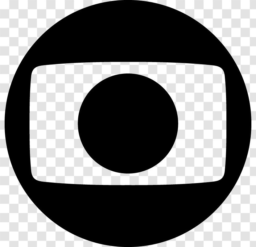 Logo Television Show Rede Globo Tvtag - Black And White - Monochrome Transparent PNG