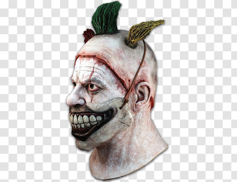 Latex Mask Evil Clown Costume - Character - Scary Transparent PNG