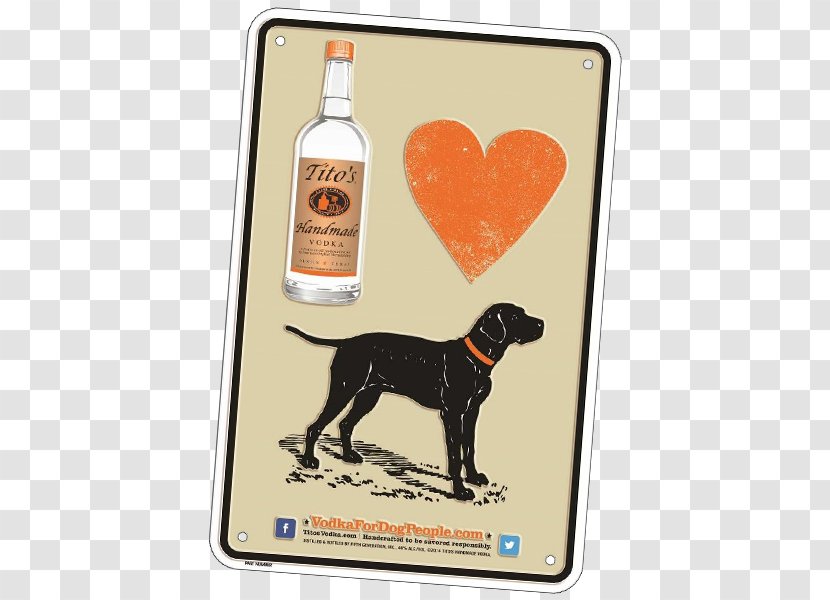 Dog Tito's Vodka Liqueur Animal - People With Transparent PNG