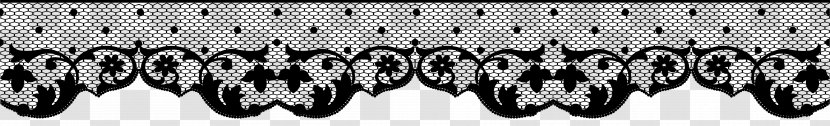 Black And White Font Pattern - Deco Lace Transparent Clip Art Image Transparent PNG
