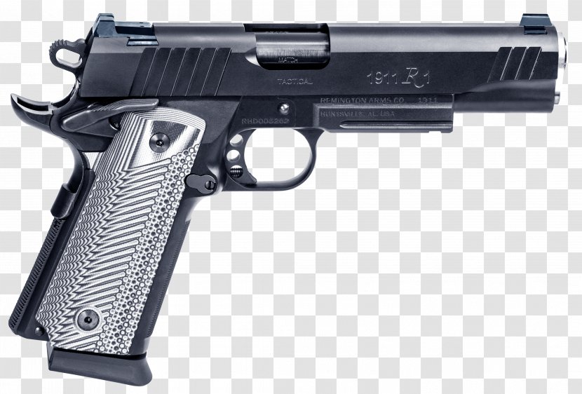 Remington 1911 R1 M1911 Pistol .45 ACP Arms .40 S&W - Ranged Weapon - Handgun Transparent PNG