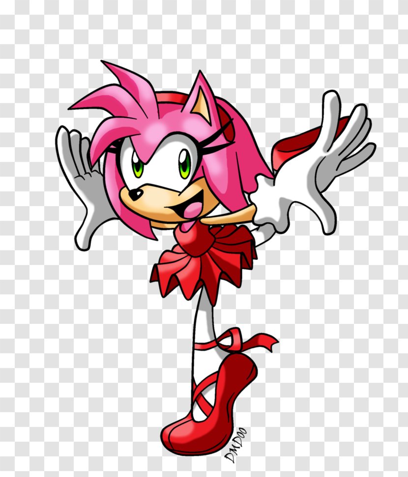 Amy Rose Sonic The Hedgehog Princess Sally Acorn Ballet Fan Art - Silhouette - Cute Ballerina Transparent PNG