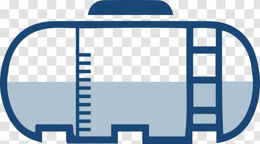 Fuel Tank Storage Gasoline Clip Art - Blue - Level Transparent PNG