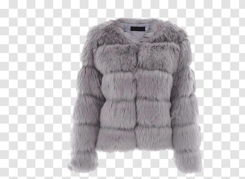 Fake Fur Coat Clothing Jacket - Dress Transparent PNG