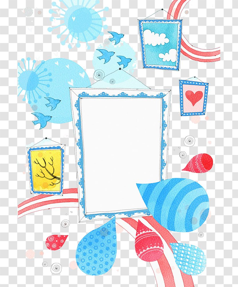 Picture Frame Clip Art - Animation - Cartoon Interior Creative Map Transparent PNG