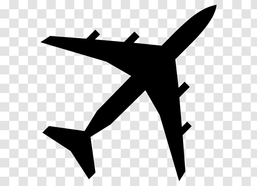 Airplane Silhouette Clip Art Transparent PNG