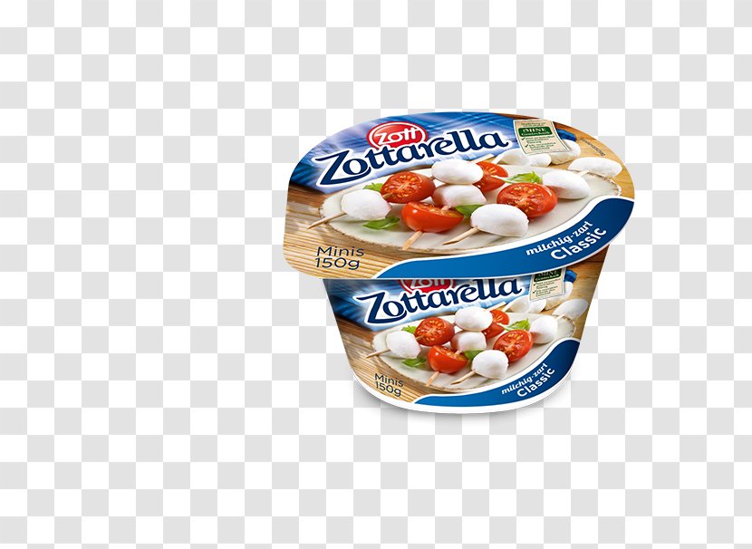 Mozzarella Cheese Zott Pizza Basil - Vegetarian Food Transparent PNG