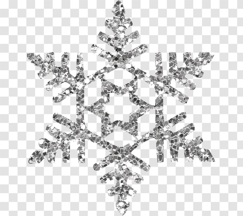Snowflake Crystal Red Pattern - Christmas Decoration Transparent PNG