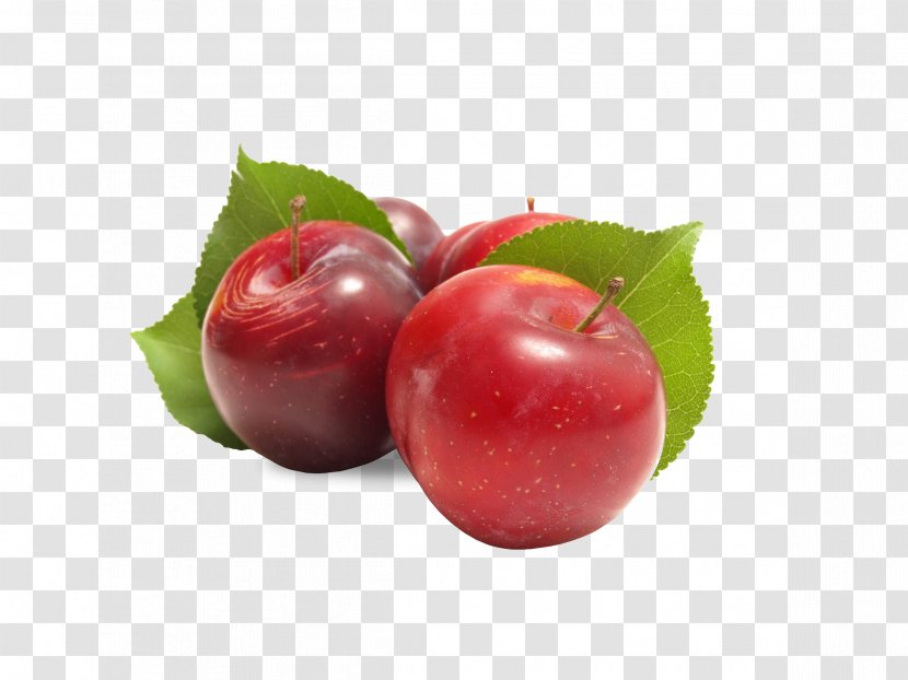 Plum Fruit Apple - Food - Cherry Transparent PNG