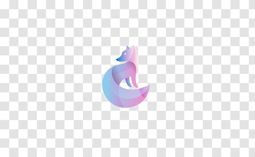 Cartoon Fox Color Logo - Google Images - Gradient Transparent PNG