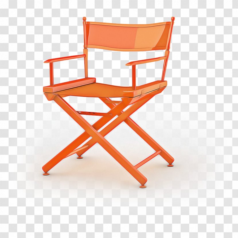 Casual Home Director's Chair Table - Film Director - Folding Red Transparent PNG
