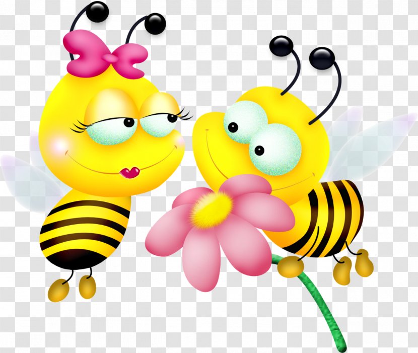 Bee Drawing Cartoon Clip Art - Organism Transparent PNG