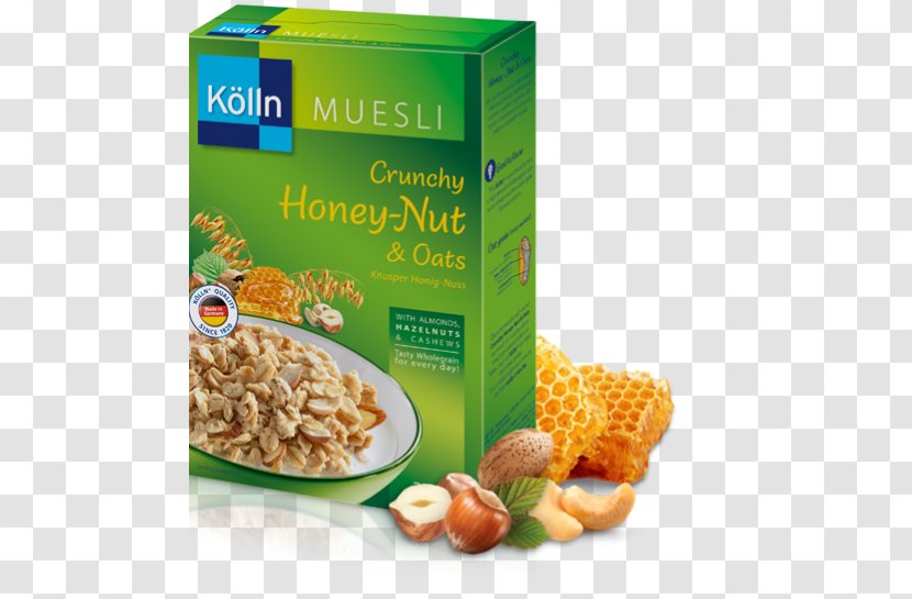 Peter Kölln GmbH & Co. KGaA Muesli Breakfast Cereal Oat - Cartoon - Honey Nuts Transparent PNG